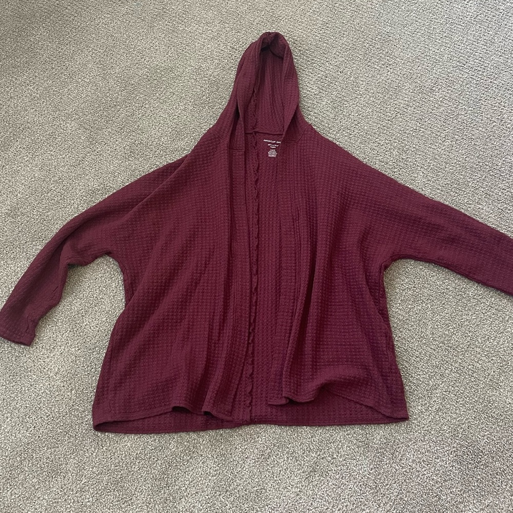 American Eagle waffle knit cardigan